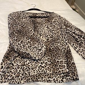 Cheetah Blouse - size M